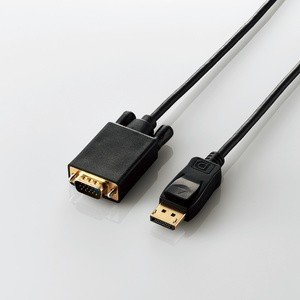変換ケーブル/DisplayPort-VGA/2.0m/ブラック
