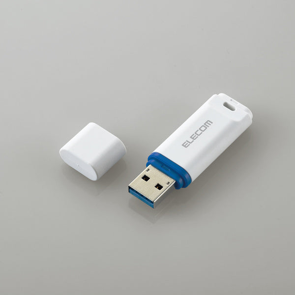 エレコム USBﾒﾓﾘｰ/USB3.2(Gen1)対応/ｷｬｯﾌﾟ式/ﾃﾞｰﾀ復旧ｻｰﾋﾞｽ付/64GB/ﾎﾜｲﾄ