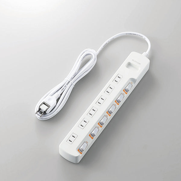 エレコム 無点灯個別スイッチ付 雷ガードタップ