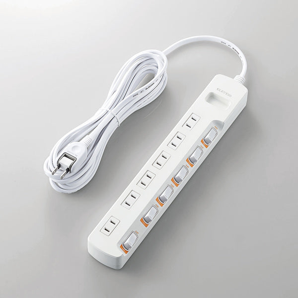 エレコム 無点灯個別スイッチ付 雷ガードタップ