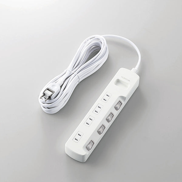 エレコム ほこり防止シャッター付 雷ガードタップ