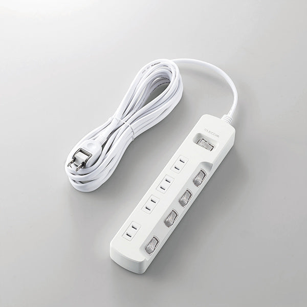 エレコム 一括&個別スイッチ付 雷ガードタップ