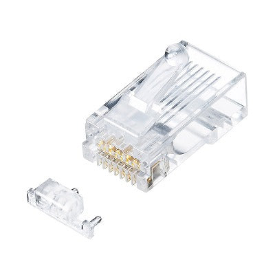 サンワサプライ カテゴリ6A RJ-45コネクタ(単線用) ADT-6ARJ-100