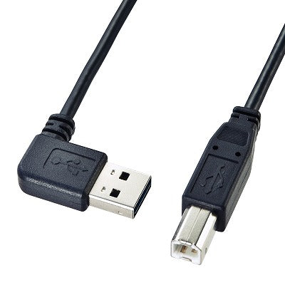 サンワサプライ 両面挿せるL型USBケーブル(A-B 標準） KU-RL1