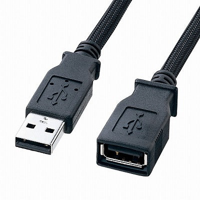 サンワサプライ ナイロンメッシュUSB2.0ケーブル KU20-NM20ENK