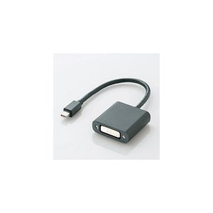 エレコム Mini DisplayPort-DVI変換アダプタ AD-MDPDVIBK AD-MDPDVIBK