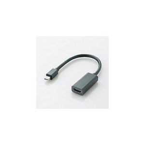 エレコム Mini DisplayPort-HDMI変換アダプタ 0.15m AD-MDPHDMIBK AD-MDPHDMIBK