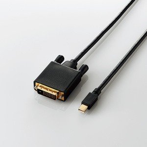 変換ケーブル/miniDisplayPort-DVI/1.0m/ブラック
