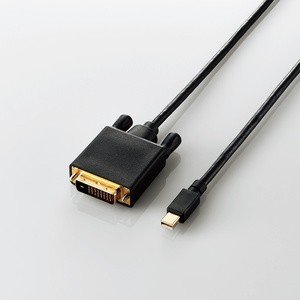変換ケーブル/miniDisplayPort-DVI/2.0m/ブラック