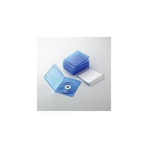 エレコム Blu-rayディスクケース （1枚収納 スリムタイプ 10枚セット） クリアブルー CCD-BLUS110CBU