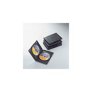 エレコム DVDトールケース 両面収納 5マイ ブラック CCD-DVD05BK