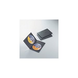 エレコム DVDスリムトールケース 両面収納 3マイ ブラック CCD-DVDS04BK