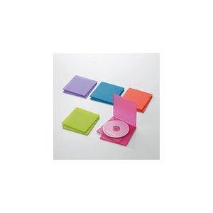 エレコム Blu-ray/DVD/CDケース(スリム/PP/1枚収納) CCD-JPCS10 シリーズ5 色アソート CCD-JPCS10ASO CCD-JPCS10ASO