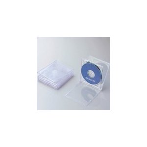 エレコム Blu-ray/DVD/CDケース(標準/PS/2枚収納) CCD-JSCNW5シリーズ クリア CCD-JSCNW5CR CCD-JSCNW5CR