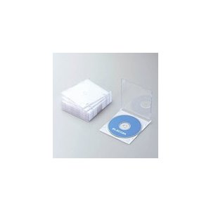 エレコム Blu-ray/DVD/CDケース(スリム/PS/1枚収納) CCD-JSCS10シリーズ ホワイト CCD-JSCS10WH CCD-JSCS10WH