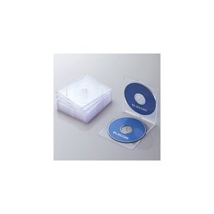 エレコム Blu-ray/DVD/CDケース(スリム/PS/2枚収納) CCD-JSCSW10シリーズ クリア CCD-JSCSW10CR CCD-JSCSW10CR