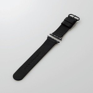 Apple Watch 44/42mm/ファブリックバンド/ブラック