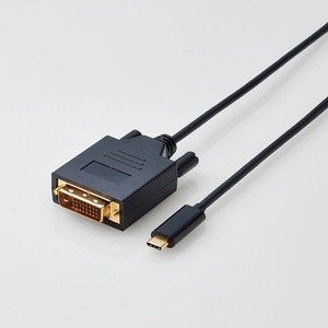 変換ケーブル/Type-C-DVI/1.0m/ブラック