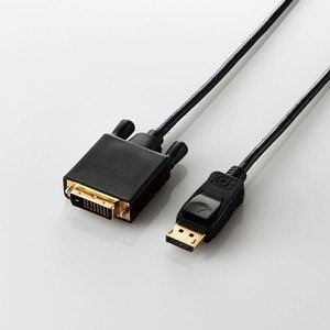 変換ケーブル/DisplayPort-DVI/1.0m/ブラック