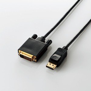 変換ケーブル/DisplayPort-DVI/2.0m/ブラック