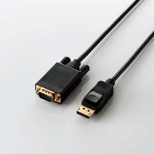 変換ケーブル/DisplayPort-VGA/1.0m/ブラック