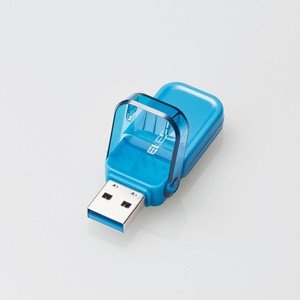 USBメモリー/USB3.1(Gen1)対応/フリップキャップ式/64GB/ブルー
