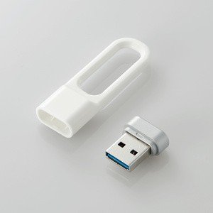 USBメモリー/USB3.2(Gen1)対応/キャップ式/LPU/64GB/ホワイト