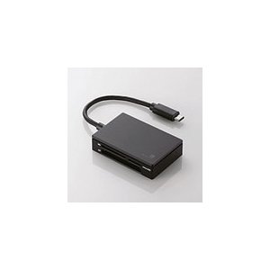 エレコム USB Type-Cコネクタ搭載メモリリーダライタ MR3C-A010シリーズ ブラック MR3C-A010BK MR3C-A010BK