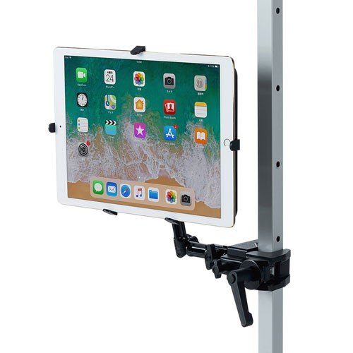 サンワサプライ 9.7〜13インチ対応iPad・タブレット用支柱取付けアーム CR-LATAB27
