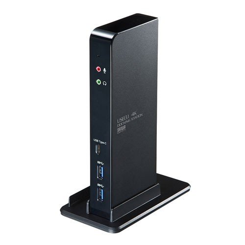 サンワサプライ タブレットスタンド付き4K対応USB3.1ドッキングステーション USB-CVDK4