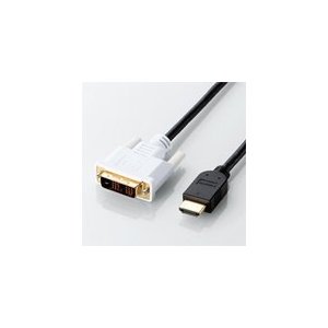 エレコム HDMI⇔DVI変換ケーブル [ブラック]  1.0m  DH-HTD10BK DH-HTD10BK