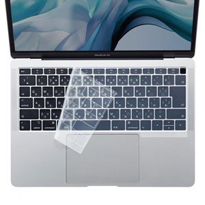 サンワサプライ MacBook Air 13.3インチ Retinaディスプレイ用シリコンキーボードカバー（クリア） FA-SMACBA13R