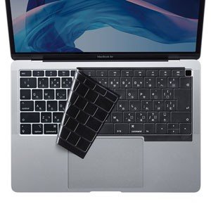サンワサプライ MacBook Air 13.3インチ Retinaディスプレイ用シリコンキーボードカバー（ブラック） FA-SMACBA13RBK