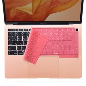 サンワサプライ MacBook Air 13.3インチ Retinaディスプレイ用シリコンキーボードカバー（ピンク） FA-SMACBA13RP