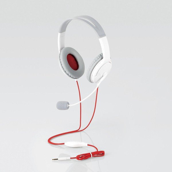 エレコム ゲーム向け/4極/両耳オーバーヘッド/1.0m/1.5m延長ケーブル付/PS4/Switch対応/ホワイト HS-GM20WH