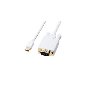 サンワサプライ ミニDisplayPort-VGA変換ケーブル2m KC-MDPVA20