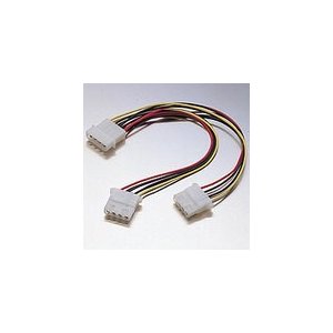 エレコム 内部電源分岐ケーブル 4Ｐコネクタ大メス ⇔ 4Ｐコネクタ大オス*2 KT-LLL