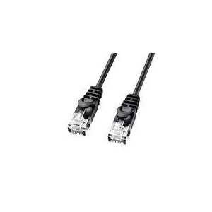 サンワサプライ カテゴリ6極細LANケーブル LA-SL6-05BK