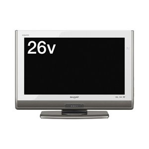 シャープ 26V型 液晶 テレビ AQUOS LC-26DV7-W ハイビジョン ブルーレイレコーダー内蔵  2010年モデル