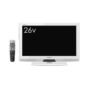 シャープ 26V型 液晶 テレビ AQUOS LC-26V7-W ハイビジョン2012年モデル