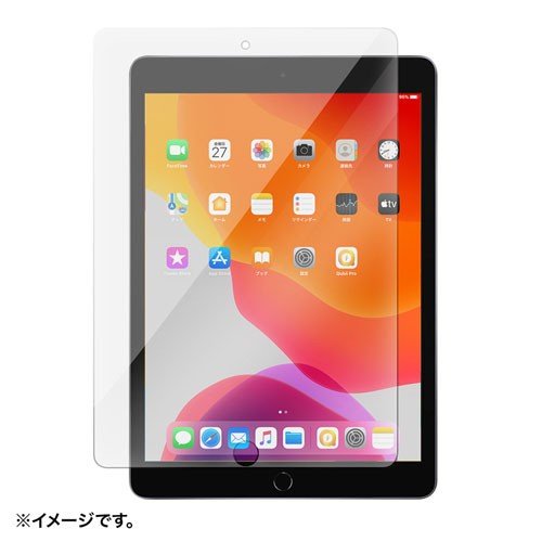 サンワサプライ 第7世代iPad10.2インチ用強化ガラスフィルム LCD-IPAD102G