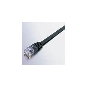 エレコム CT6準拠 Gigabit フラットLANケーブル ブラック 3m LD-GF/BK3