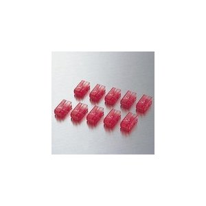 エレコム RJ45コネクタ 10個 赤 LD-RJ45R10