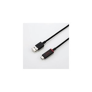 エレコム USB2.0ケーブル(温度検知機能付き、A‐C) MPA-ACS07SNBK