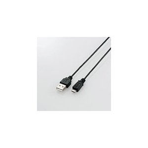 エレコム 極細Micro-USB(A-MicroB)ケーブル 0.5m ブラック MPA-AMBXLP05BK MPA-AMBXLP05BK