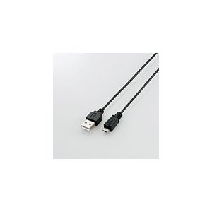 エレコム 極細Micro-USB(A-MicroB)ケーブル 1.0m ブラック MPA-AMBXLP10BK MPA-AMBXLP10BK