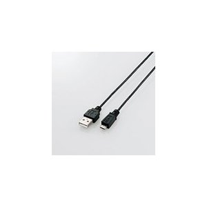 エレコム 極細Micro-USB(A-MicroB)ケーブル 2.0m ブラック MPA-AMBXLP20BK MPA-AMBXLP20BK