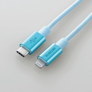 USB C-Lightningケーブル/準高耐久/1.0m/ブルー