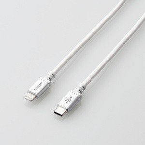 USB C-Lightningケーブル/高耐久/2.0m/ホワイト