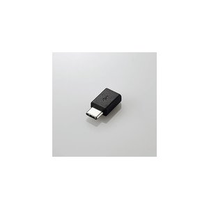 エレコム スマートフォン用USB変換アダプタ/USB(microBメス)-USB(Cオス)/ブラック MPA-MBFCMADNBK